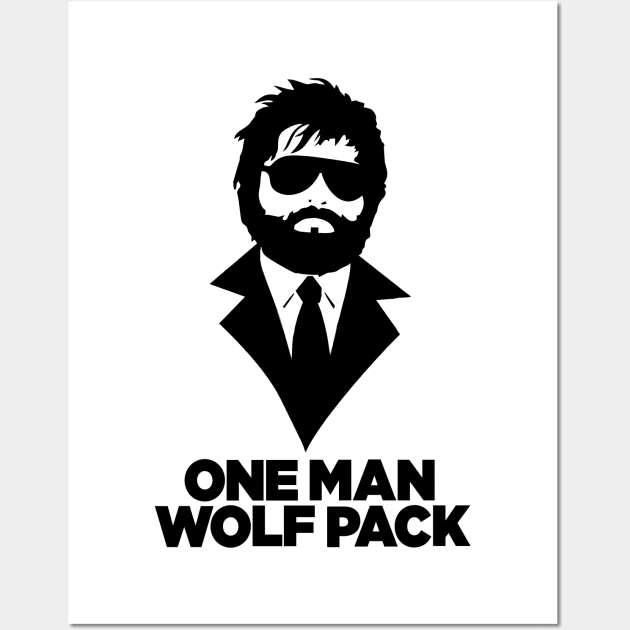 One Man WolfPack Wall Art by methaneart